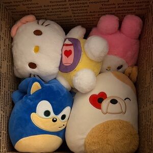 SALE! 5 Cute Plush Toy squish mellow